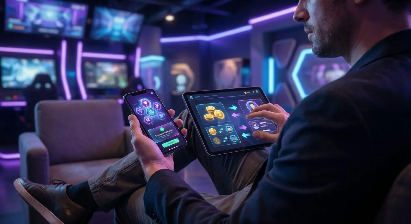 Player using mobile device for Skrill payments in an online gaming setting