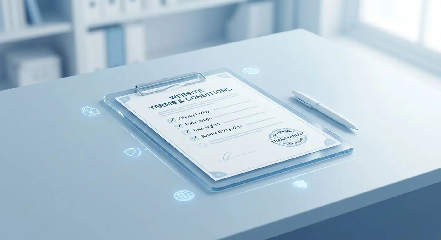 Clear terms checklist document illustration